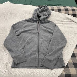 Amazon basics Gray Zip-Up Hoodie M